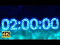 2 Hours Countdown Timer - Electric 4K