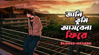 jani tumi asbena fire slowed u0026 reverb bangla lofi songs jani tumi ayesa