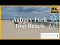 Asbury Park Dog Beach Walk around NY 2022 4K