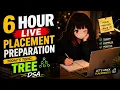 6 HOUR LIVE STUDY Binary Tree in DSA Placement Preparation Study With Me