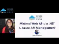Jonah Andersson - Minimal APIs NET and Azure API Management