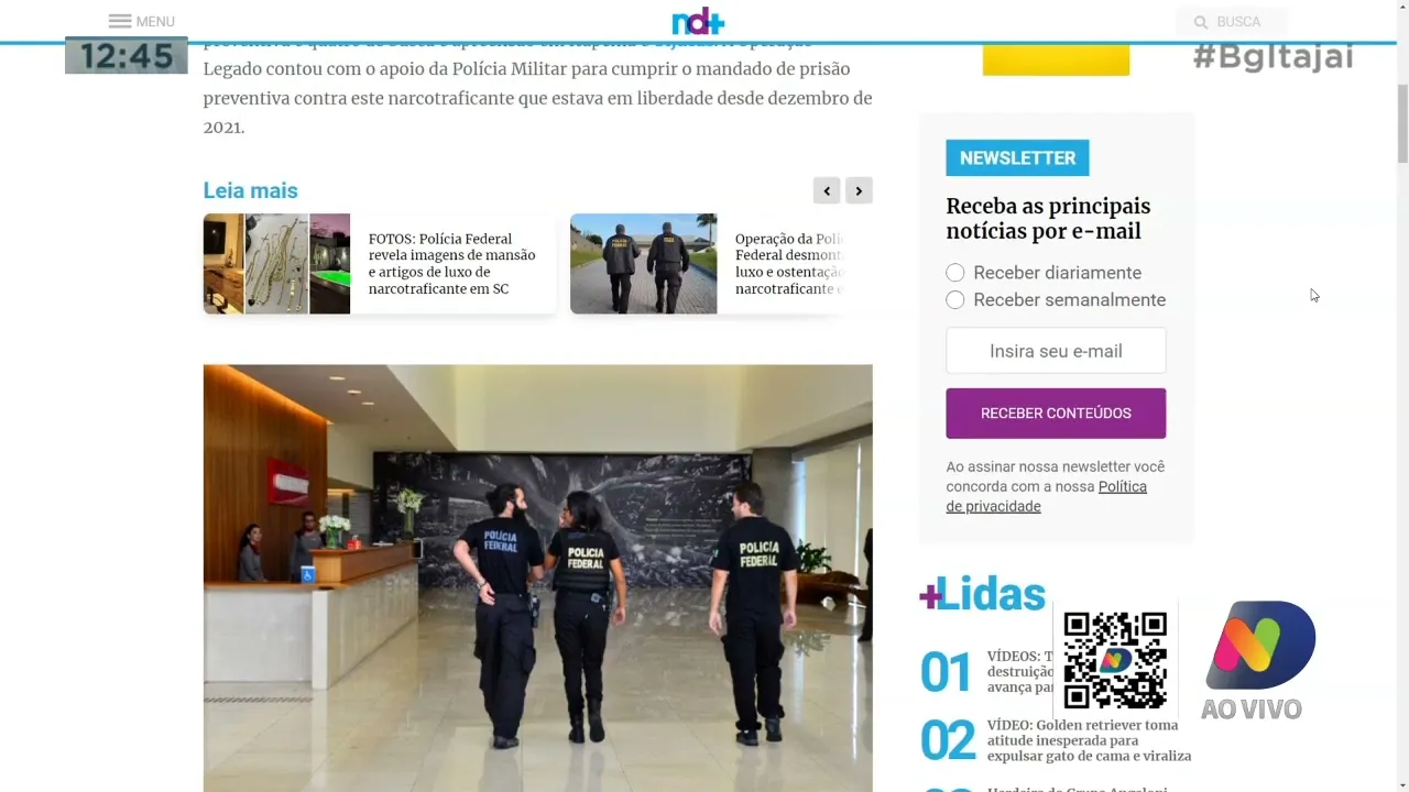 Narcotraficante envolvido com morte de Policial Federal é preso em SC