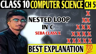 Nested Loop In C Class X Seba Computer Sci - To Print Triangle Pattern Class X CS With RC