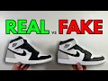 REAL VS FAKE NIKE AIR JORDAN 1 HIGH OG BLEACHED CORAL STAGE HAZE SNEAKER COMPARISON