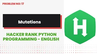 Mutations Hackerrank Python Programming English