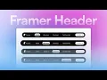 Build an Interactive Header in Framer From Scratch Navbar Framer Header Jabir Ahamed
