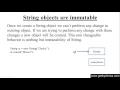 241 String Objects are Immutable in Java Programming Hindi
