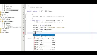 Stack with Objects Data Structures