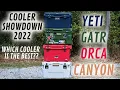 Cooler Showdown 2024 ORCA vs Yeti vs Canyon vs GATR - Which cooler is the best