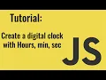 Javascript Tutorials for Beginners - date object project