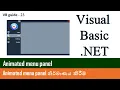 VB Guide 23 - Animated menu panel