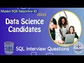 Data Science Candidates SQL Interview Data Engineer Interview Question FAANG Interview Question