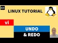 vi UNDO and REDO