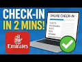 How to online check in Emirates airline