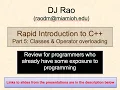 Part 5 Classes methods and operator overloading