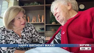 Happy birt ay Maxie Mandan woman celebrates 106th birt ay