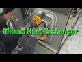 How to replace the heat exchanger in the rheem package gas unit