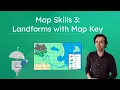 Map Skills 3 Landforms With Map Key - Learn How to Read Maps