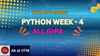 IITM BS Degree Python Week-4 GrPA 1 5 Solutions