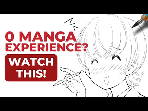 Download MP3 How to Draw your FIRST Manga with NO Experience | Total Beginner Manga Tutorial