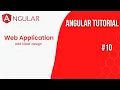 Angular Tutorial E10 Add Slider design Bootstrap 2023 Front End Development