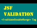 JSF validation f validateDoubleRange tag