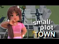 HOW TO BUILD A SMALL PLOT BLOXBURG TOWN NO LARGE PLOT GAMEPASS