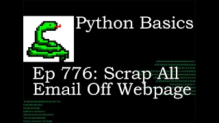 Python Basics Tutorial Scrap A Web Page For Email Addresses With BeautifulSoup Web Scrapping