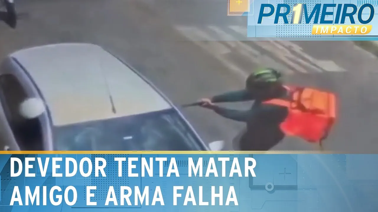 Devedor arma emboscada para matar amigo e revólver falha cinco vezes | Primeiro Impacto (27/11/23)