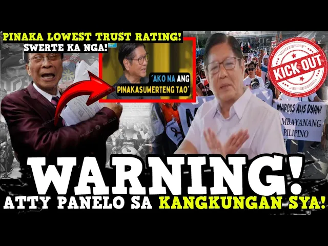 Outline Video WARNING NI ATTY PANELO KAY MARCOS! SINAGOT ANG SINABING " PINAKA SWERTE SI BBM" INISA ISA LAHAT!