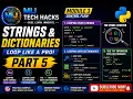 Python Dictionaries Strings Explained Looping Through Data Module 3 - Part 5