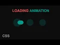 Loading Animation Using Html Css