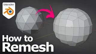 How to Remesh in Blender to reduce mesh and quad remesh