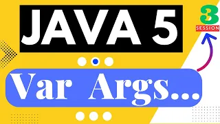 3 JAVA5 Features Variable Arguments or Var-Args API POTHI JAVA 5