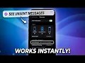 How to See Unsent Messages on Messenger on iPhone 100 Working