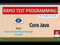How To Find Out Area of Rectangle in Java Part 31