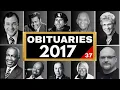Notable Figures We Lost In OCTOBER 2017 Celebrity Deaths Obituaries