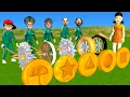 Download Lagu Scary Teacher 3D vs Squid Game Rolling Wooden Wheel vs Domino Dalgona Level Max 5 Times Challenge