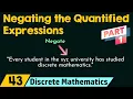 Negating the Quantified Expressions Part 1