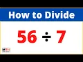 56 divided by 7 56 7