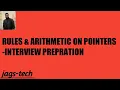 rules arithmetic on pointers interview questions on pointers