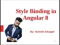 Angular 8 Data Binding Style Binding in Angular in detail