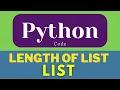length of list in python List in python len