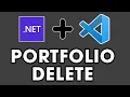 ASP NET Core Web API NET 8 2024 - 28 Portfolio DELETE