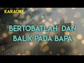 Download Lagu BERTOBATLAH KARAOKE (Bertobatlah dan balik pada Bapa) - Karaoke Rohani Kristen