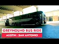 Greyhound Bus Ride Austin to San Antonio Texas