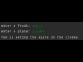 Mad lib generator in python part 1