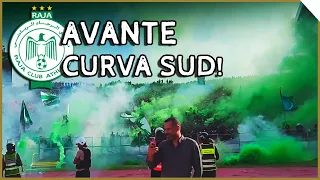 AVANTE CURVA SUD TORCIDA DO RAJA CASABLANCA EM CLÁSSICO CONTRA WYDAD Legendado 