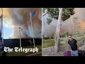 British tourists scramble to flee Greek wildfires on Rhodes and Corfu