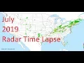 July 2019 US Weather Radar Time Lapse Animation